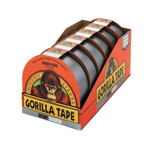 CINTA AMERICANA REFORZADA GORILLA TAPE PLATA