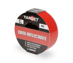 CINTA ADHESIVA REFLECTANTE ROJA DE 33M X 50mm