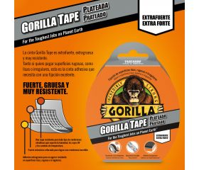 CINTA AMERICANA REFORZADA GORILLA TAPE PLATA 32 M x 48 mm