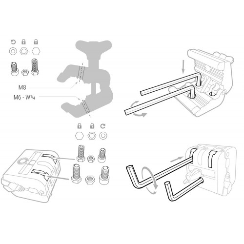 PINZA ACCESORIO PUNTALES MULTICLAMP ARGOLLA