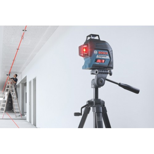 Bosch Professional Nivel láser GLL 3-80 (láser rojo, interior, alcance: hasta 30m, 4 pilas AA, maletín)