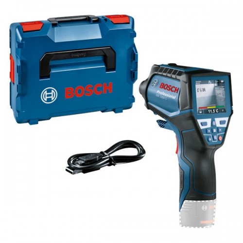 Bosch Professional 12V System Termómetro de infrarrojos GIS 1000 C (sin batería ni cargador, con función de aplicación, rango de temperatura: de –40 °C a 1000 °C, en caja)