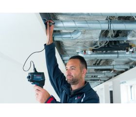 Bosch Professional 12V System Termómetro de infrarrojos GIS 1000 C (sin batería ni cargador, con función de aplicación, rango de temperatura: de –40 °C a 1000 °C, en caja)