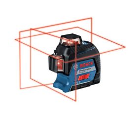 Bosch Professional Nivel láser GLL 3-80 (láser rojo, interior, alcance: hasta 30m, 4 pilas AA, maletín)