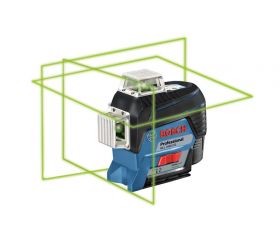 Bosch Professional Sistema 12V Nivel Láser GLL 3-80 CG (1 batería 12V + cargador, láser verde, interior, conexión Bluetooth, alcance hasta 30 m, soporte universal BM1, en L-BOXX)