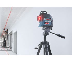 Bosch Professional Nivel láser GLL 3-80 (láser rojo, interior, alcance: hasta 30m, 4 pilas AA, maletín)