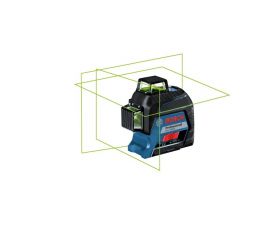 Bosch Professional Nivel láser GLL 3-80 G (láser verde, interior, alcance: hasta 30m, 4 pilas AA, maletín)