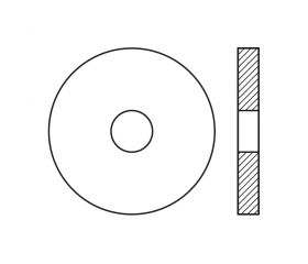 DIN 9021 ZP ~ ISO 7093, Arandela plana ancha en acabado zincado