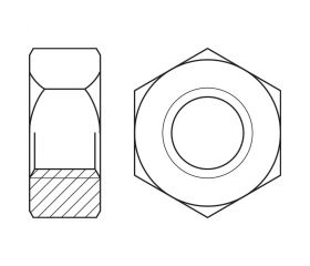 DIN 934 ZP ~ ISO 4032, Tuerca hexagonal en acabado zincado