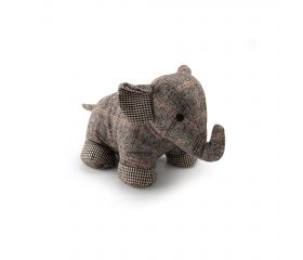 Tope de puerta textil 1 Kg. Elefante / gris