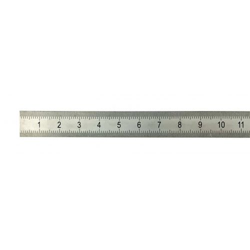 Regla de acero inoxidable semi flexible de 500 mm, 20 pulg, ACC990-020-11 -  Suministros en Metrología