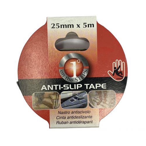 Cinta antideslizante adhesiva, ancho 25 mm 5 m