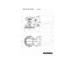 SXA 18 LTX 125 BL Lijadora excéntrica de batería
