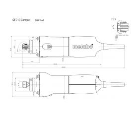 GE 710 Compact Amoladora recta