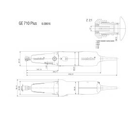 GE 710 Plus Amoladora recta