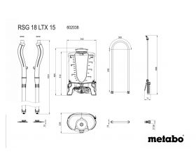 RSG 18 LTX 15 Pulverizador mochila de batería