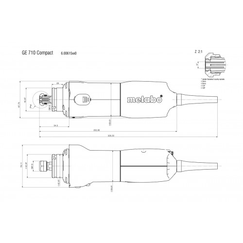 GE 710 Compact Amoladora recta