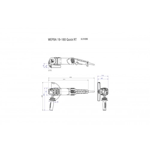 WEPBA 19-180 Quick RT Amoladora angular