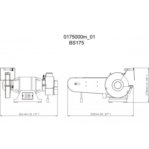 BS 175 Esmeriladora de cinta