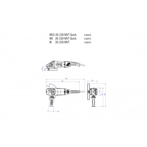 W 26-230 MVT Amoladora angular