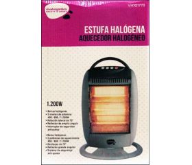 ESTUFA ELECTRICA HALOGENA OSCILANTE VIVAHOGAR 1200W