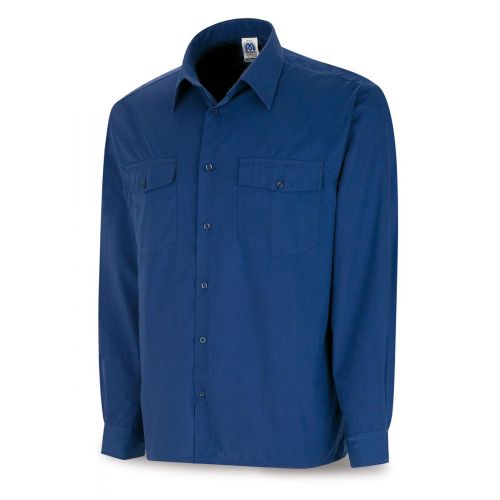 388CXMLAZ Camisa azulina algodón 125 gr. Marga larga