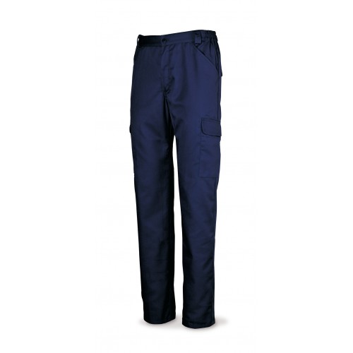Pantalón azul marino algodón 200 g. Multibolsillos. 40