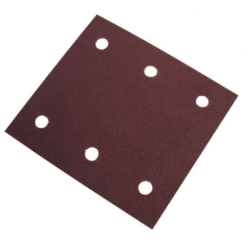 Caja de 50 hojas de 80x133 mm rectangulares de papel abrasivo A/O autoadherente (grano 80)