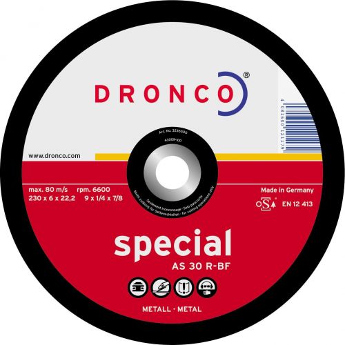 Disco de desbaste AS 30 R Special-metal 180 x 6 mm