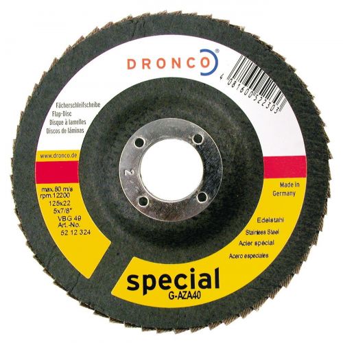 Disco de láminas abrasivas Zirconio (base abombada) G-AZ-A, 115 mm, grano 60