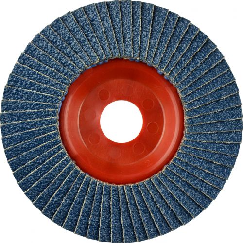 Disco de láminas abrasivo Zirconio ZIRCON TRIM (K-AZA) de 115 mm grano 60 y base plana