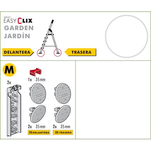 Juego de tacos EasyClix Garden (Jardín) tamaño M