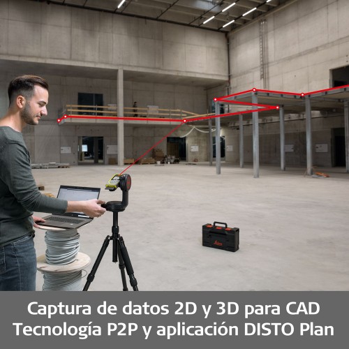 Set de medidor láser Disto X6 + Adaptador DST 360-X + Trípode TRI 120