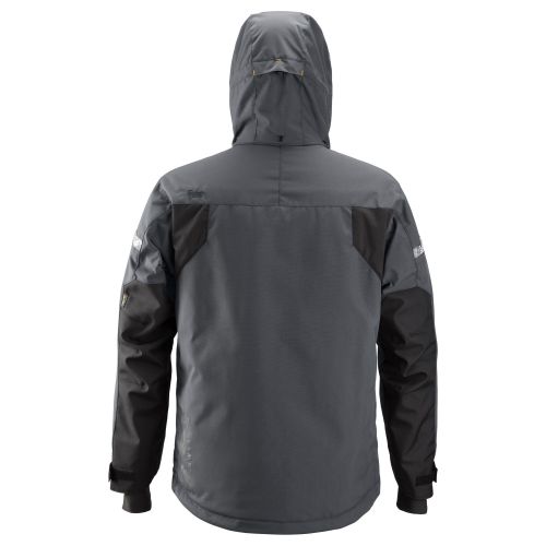 1102 Chaqueta impermeable con aislamiento AllroundWork gris acero/ negro