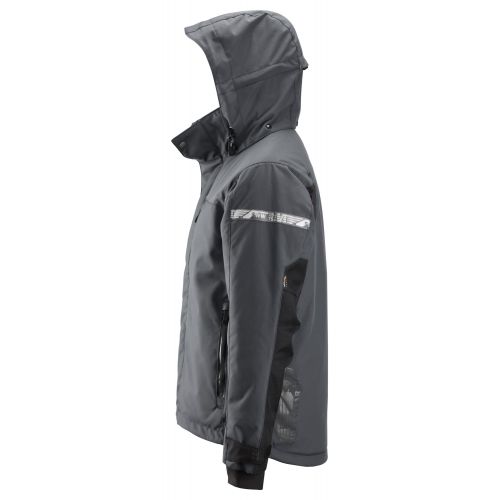 1102 Chaqueta impermeable con aislamiento AllroundWork gris acero/ negro