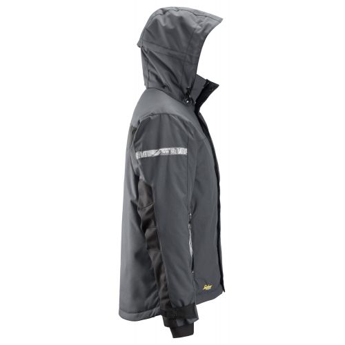 1102 Chaqueta impermeable con aislamiento AllroundWork gris acero/ negro