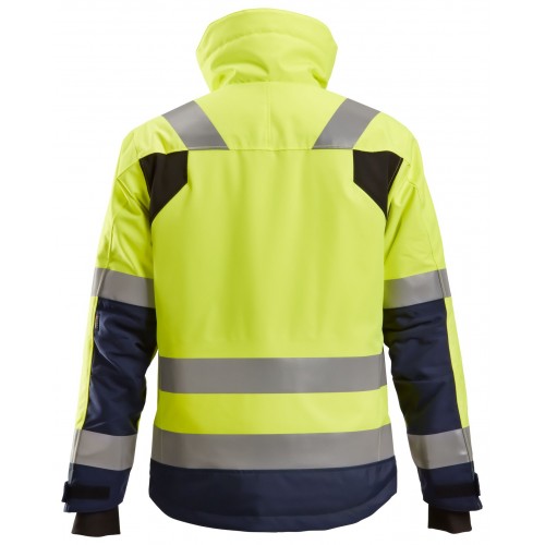 1130 Chaqueta de alta visibilidad clase 3 con aislamiento 37.5® AllroundWork amarillo/ azul marino