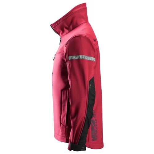 1200 Chaqueta Softshell AllroundWork rojo intenso/ negro