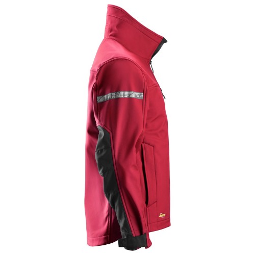 1200 Chaqueta Softshell AllroundWork rojo intenso/ negro