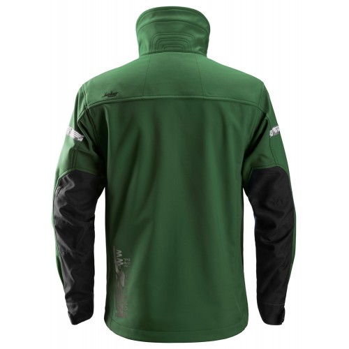 1200 Chaqueta Soft Shell AllroundWork verde forestal-negro