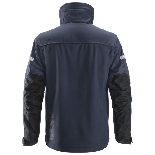 1200 Chaqueta Softshell AllroundWork azul marino/ negro