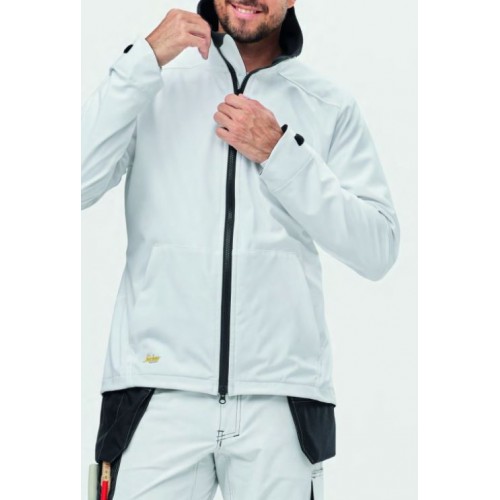 1205 Chaqueta cortaviento SoftShell AllroundWork blanco