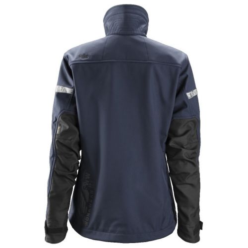 1207 Chaqueta de mujer softshell AllroundWork azul marino/ negro