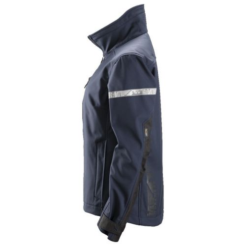 1207 Chaqueta de mujer softshell AllroundWork azul marino/ negro