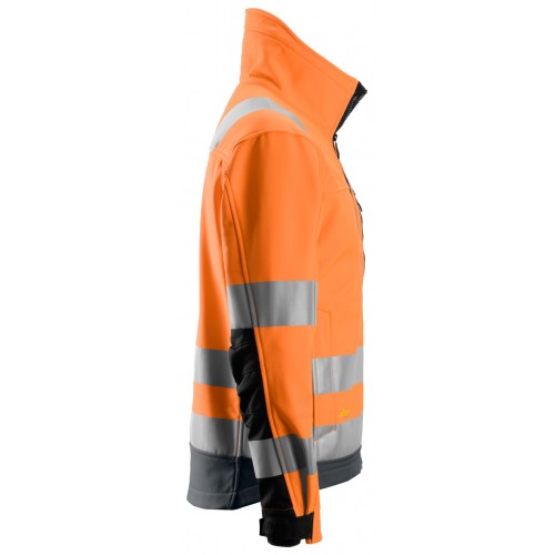 1230 Chaqueta Softshell de alta visibilidad clase 3 AllroundWork naranja/ gris acero