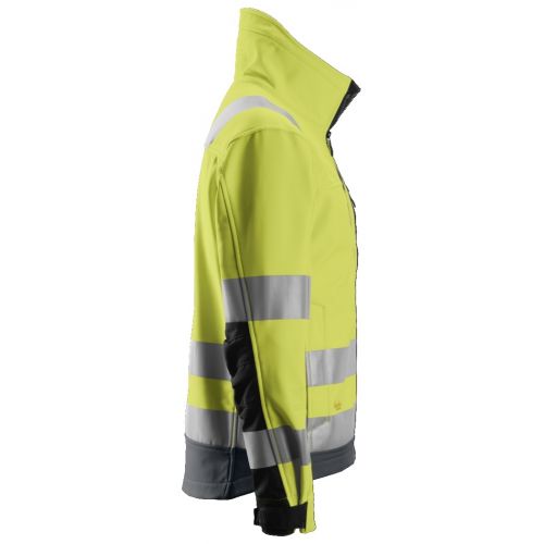 1230 Chaqueta Softshell de alta visibilidad clase 3 AllroundWork amarillo/ gris acero