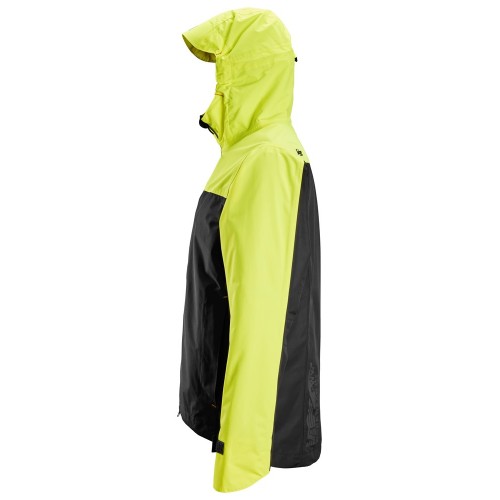 1303 Chaqueta impermeable AllroundWork negro/ amarillo neon