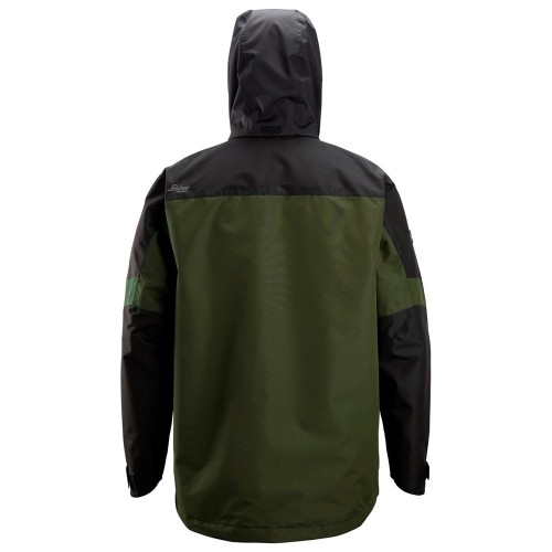 1304 Chaqueta impermeable AllroundWork color verde khaki/ negro