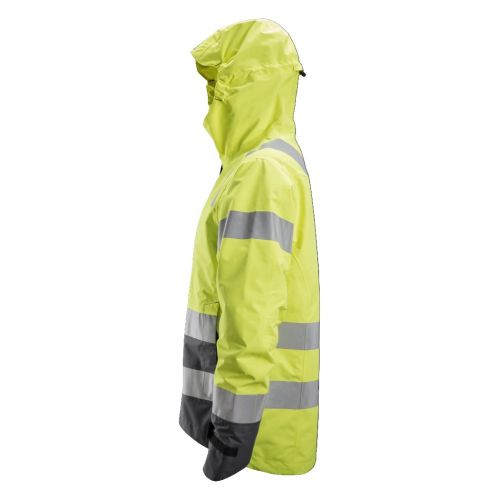 1330 Chaqueta impermeable de alta visibilidad clase 3 AllroundWork amarilla/ gris acero