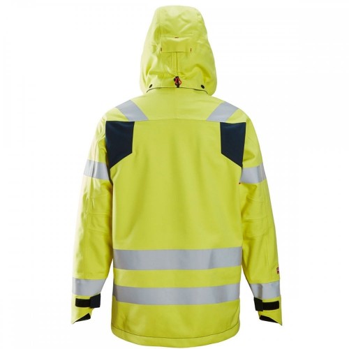 1361 Chaqueta impermeable de alta visibilidad clase 3 ProtecWork amarillo/ azul marino